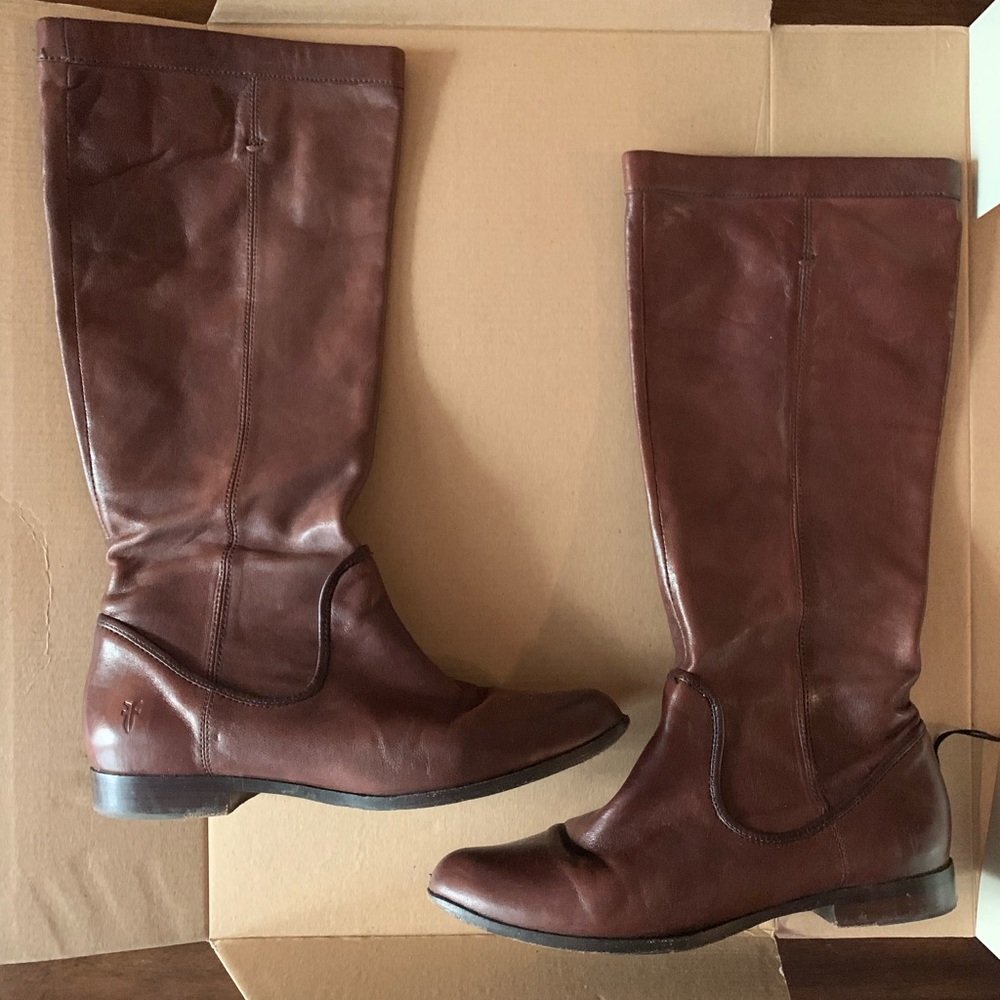 Frye Dark Brown Riding Boot